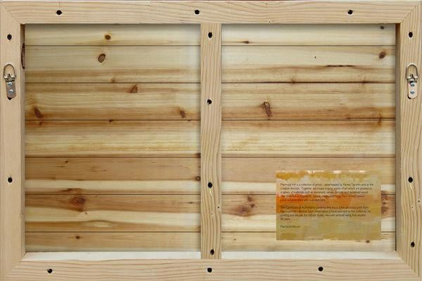 "My Beloved Shack" Painting Print on White Wood, 45"x30"