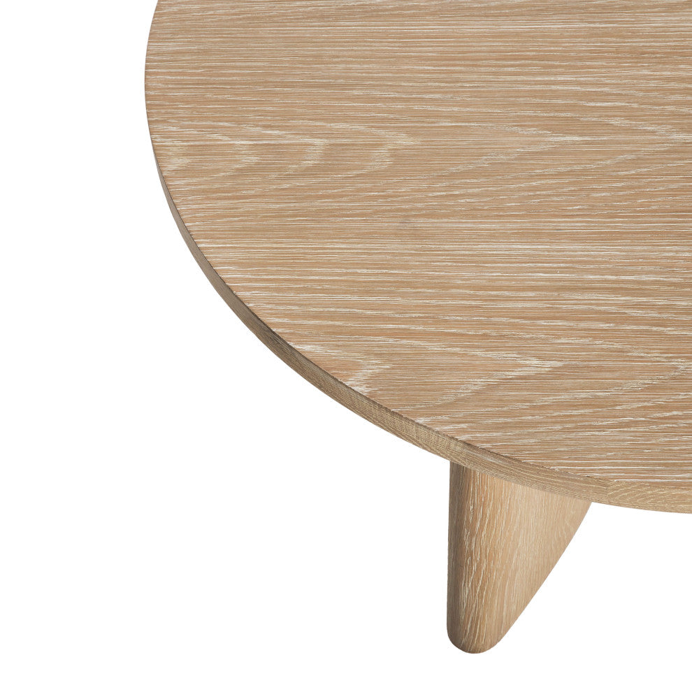 Infinity Solid Oak Coffee Table, Light Brown