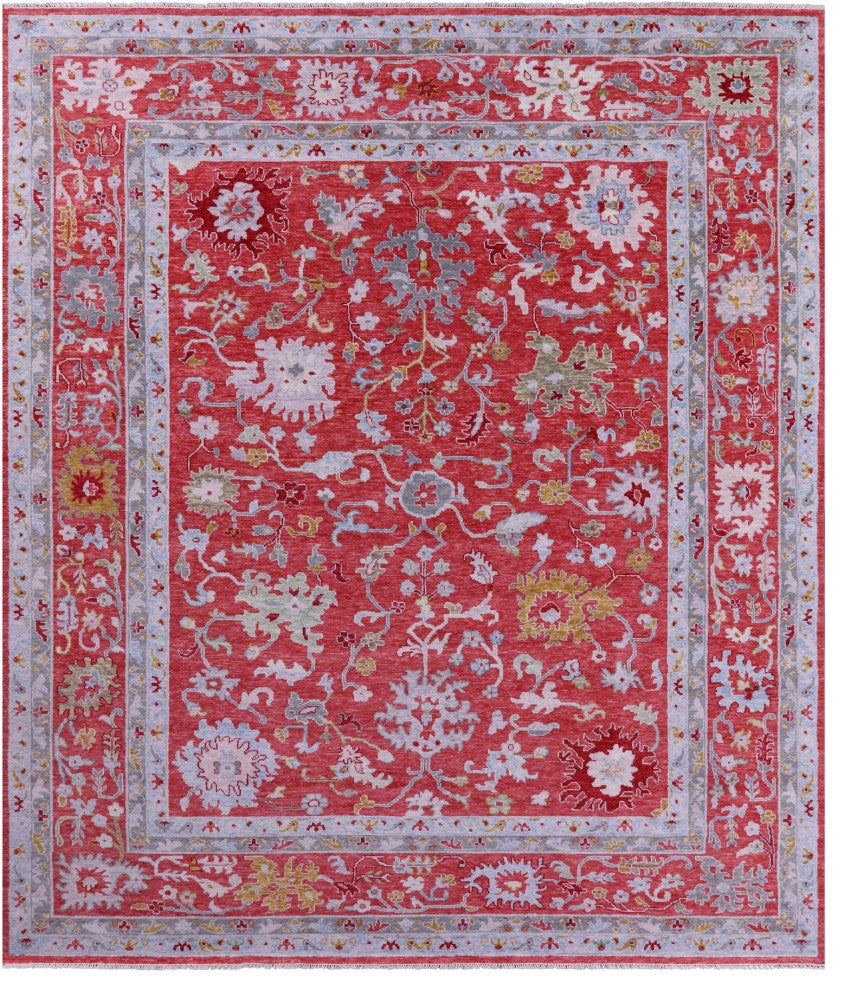 12' 3" X 15' 0" Hand Knotted Turkish Oushak Wool Rug - Q13421