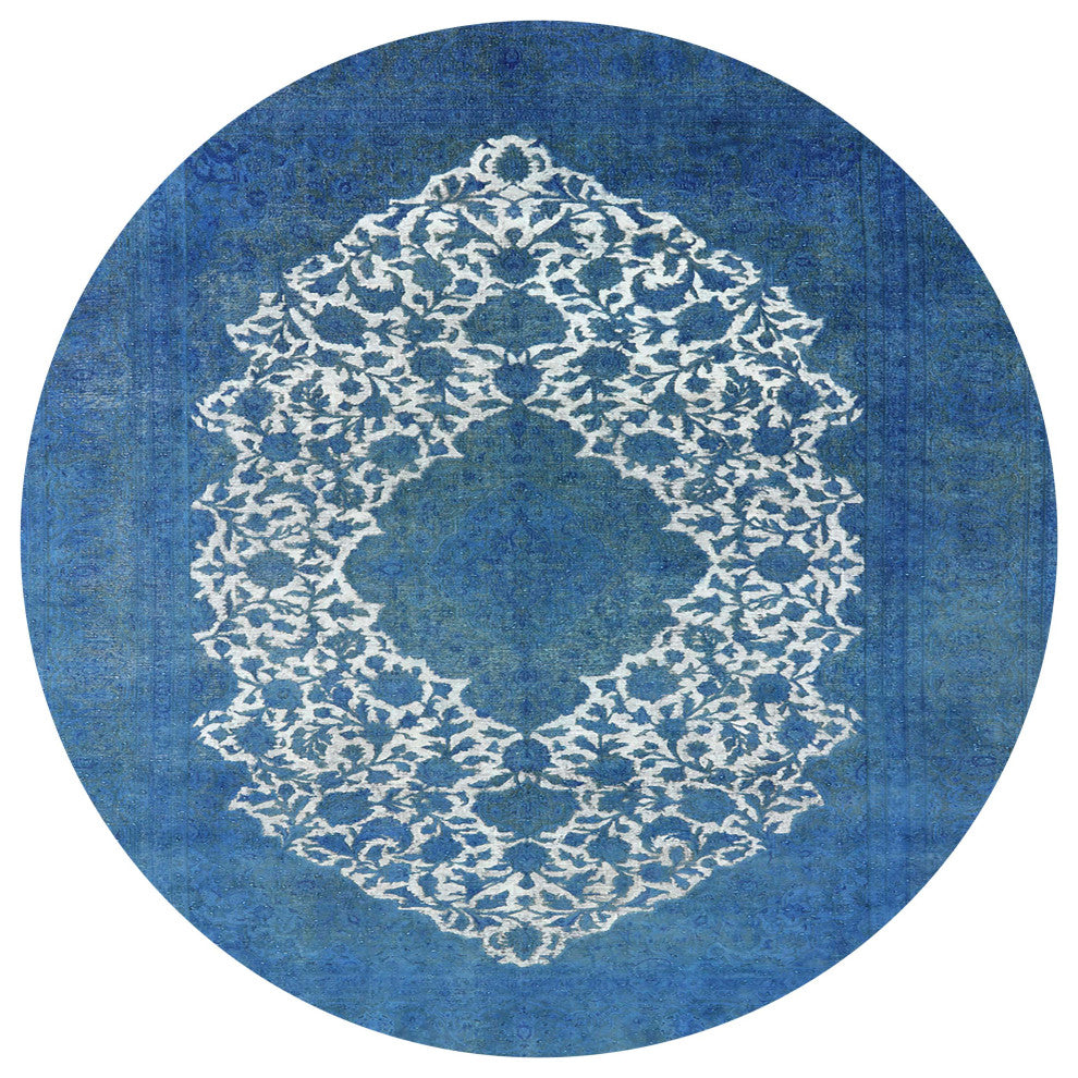 Ahgly Company Indoor Round Mid-Century Modern Area Rugs, 4' Round