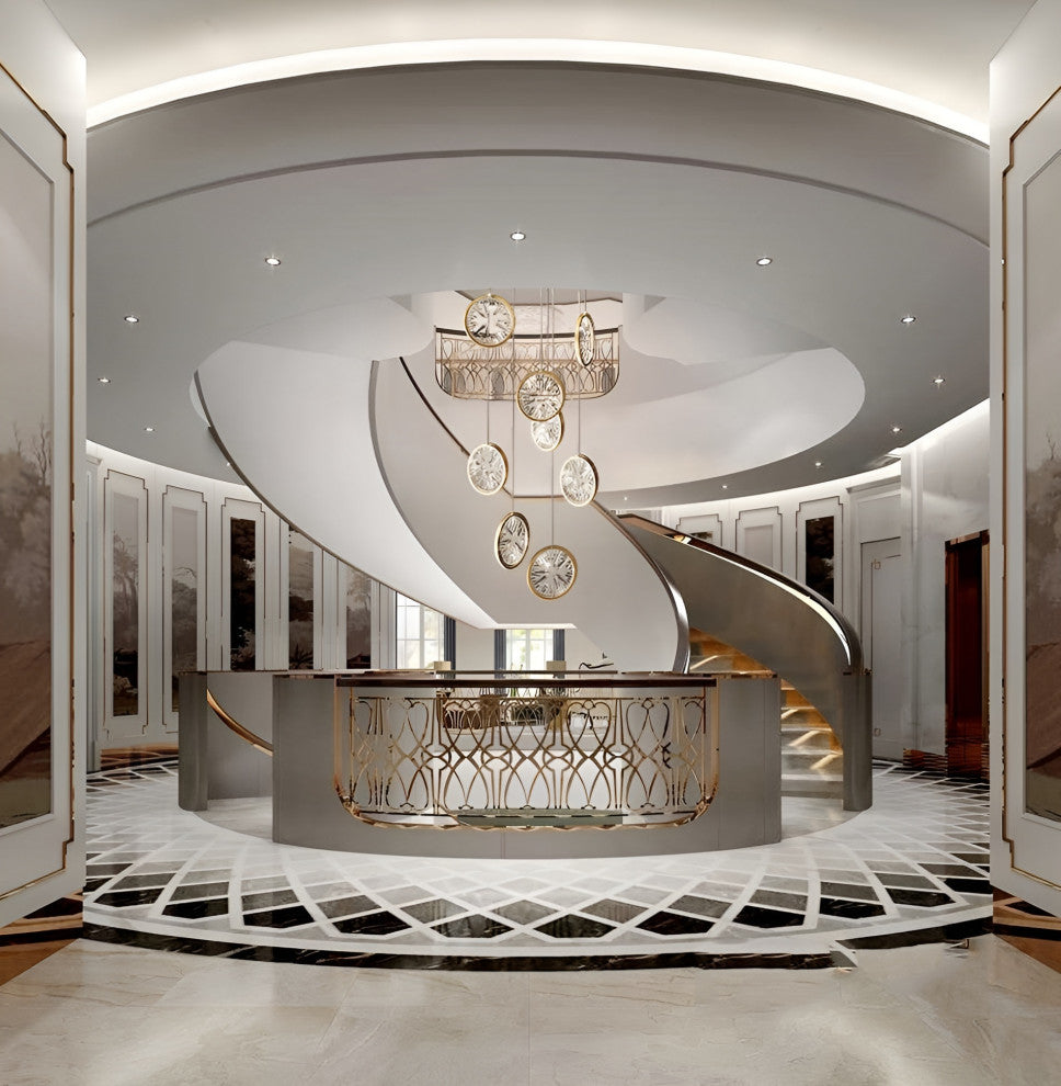 Bezaudun-les-Alpes | Gold Rings Crystal Chandelier, L8
