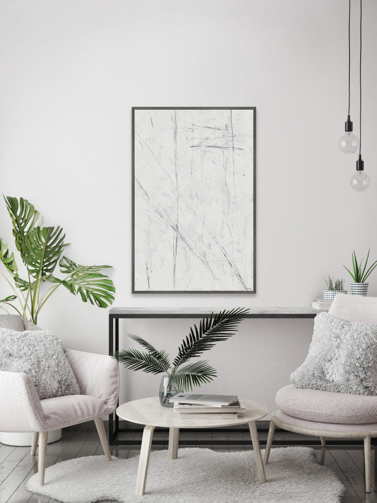 "Key Intersection" Floater Framed Painting Print on Canvas, 24x36