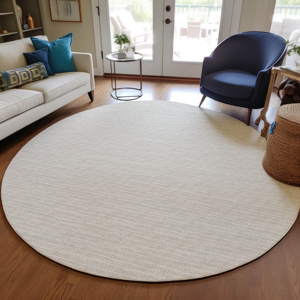 Indoor/Outdoor Laidley LA1 Linen Machine Washable 8' x 8' Rug