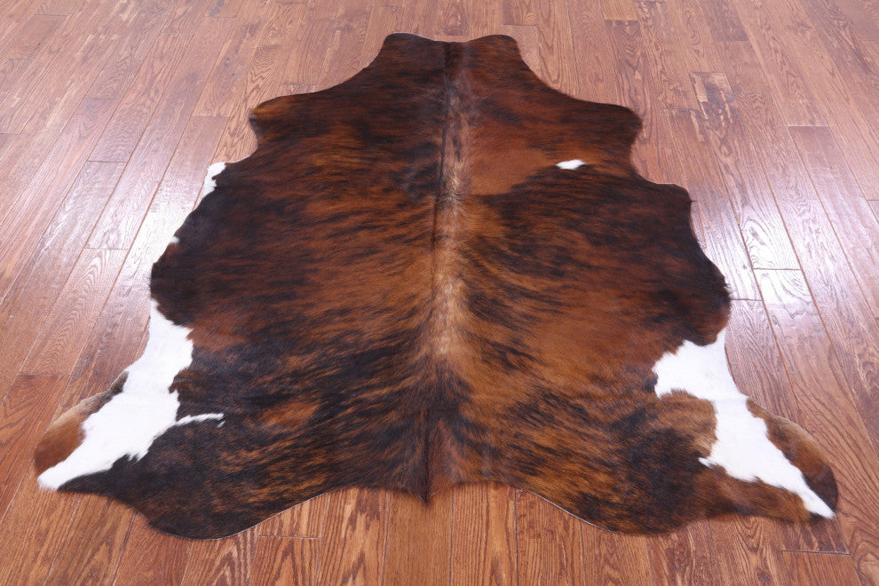 Brindle Natural Cowhide Rug 5' 10" X 5' 7" C2390