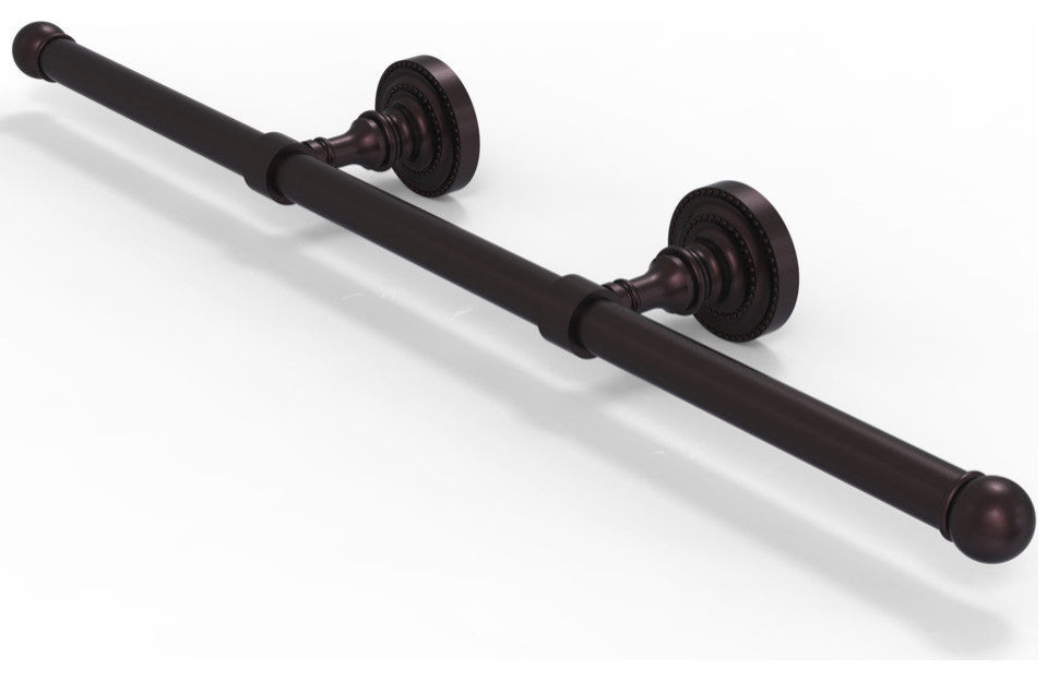 Dottingham Wall Mounted Horizontal Guest Towel Holder, Antique Bronze