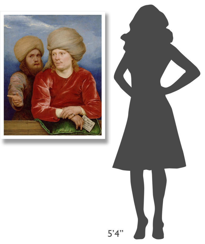 "Double Portrait" Digital Paper Print by Michael Sweerts, 30"x37"