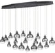 Quoizel PCSH1941BCH LED Island Chandelier, Black Chrome Finish