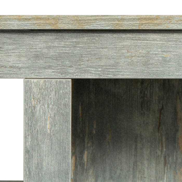 Living room TV stand farmhouse 4 storage shelf cabinet
