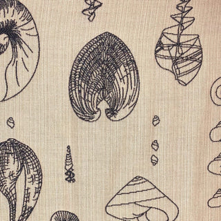 Seashell Bay Blue and Beige Luxury Throw Pillow, 12"x20"