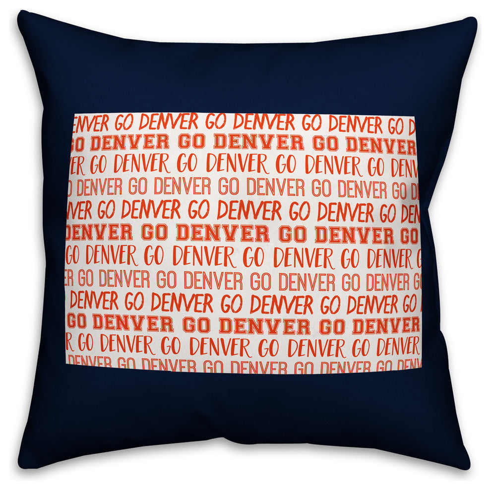 Blue Colorado Go Team 16x16 Spun Poly Pillow