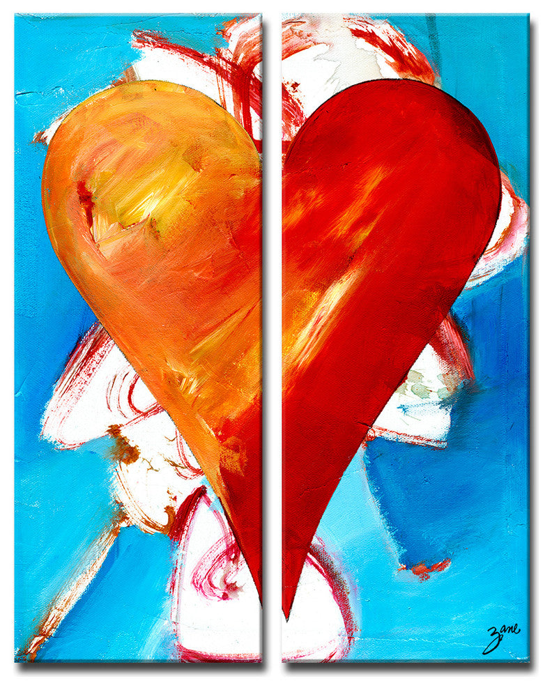 Heartwork "Lexi" 2-Piece Canvas Art Set, 40"x16"