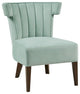 Madison Park Grafton T-Shape Simi Wing-Style Velvet Lounge Chair, Seafoam