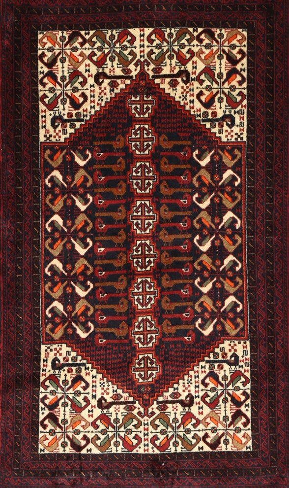 Ahgly Company Indoor Rectangle Traditional Area Rugs, 2' x 5'