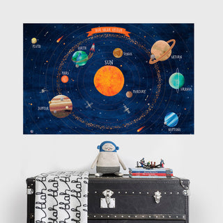 Solar System Vinyl Poster Wall Sticker, Small