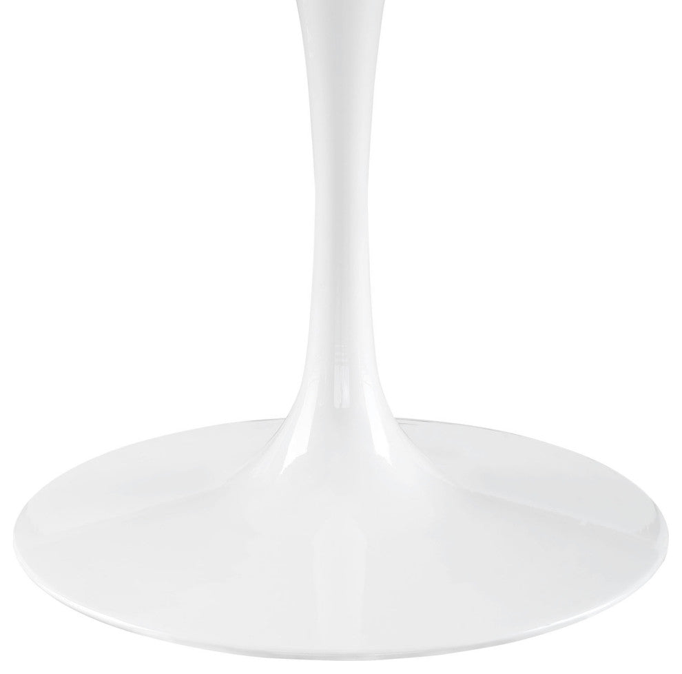Lippa 54" Round Wood Top Dining Table EEI-1119-WHI
