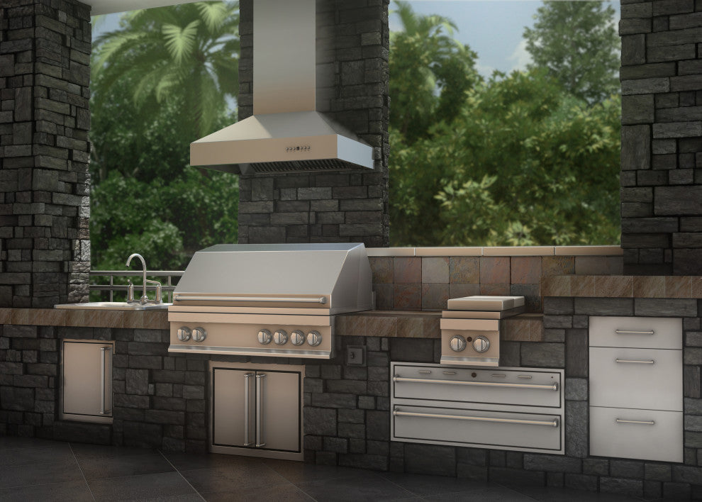 ZLINE 48 in. Remote Blower Wall Mount Range Hood, Stainless Steel, 697-RD-48