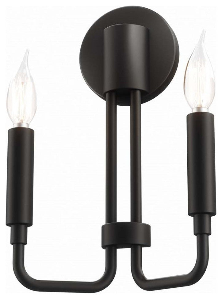 Sconce Wall Lamp Light Fixture, Black, Mid Century Living Kitchen Bistro Cafe