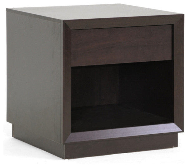 Girvin Brown Modern Accent Table and Nightstand