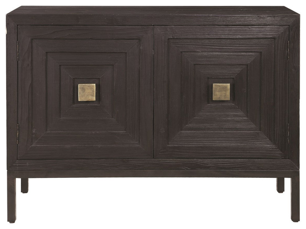 Uttermost Aiken Dark Walnut 2 Door Cabinet 24916