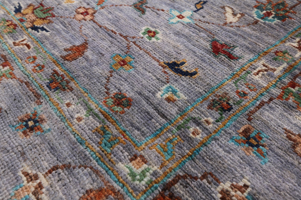 2' 8" X 9' 10" Handmade Persian Tabriz Wool Runner Rug - Q12583