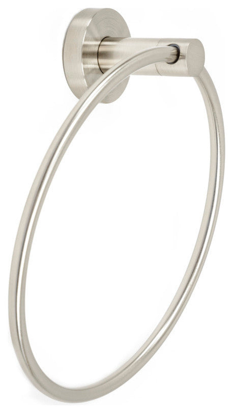 Italia Venezia Towel Ring, Brushed Nickel