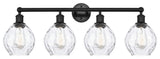 Innovations 616-4W-BK-G362 Waverly 4 Light 33" Bath Vanity Light, Matte Black