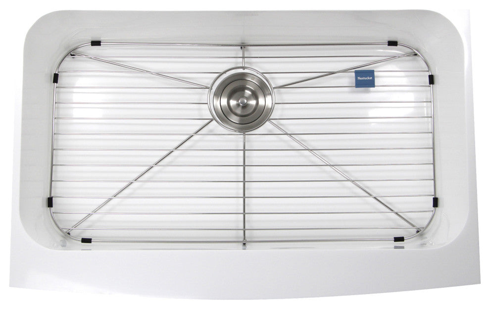 Nantucket Sinks Retrofit Glacierstone EZApron Kitchen Sink, Ns-Gseza32s