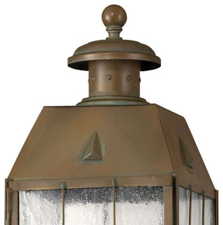 Hinkley Nantucket Medium Post Top Or Pier Mount Lantern, Aged Brass