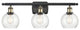 Innovations 516-3W-BAB-G124-6 3 Light Bath Vanity Light, Black Antique Brass