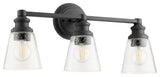 Quorum 509-3-69 Three Light Vanity, Black Finish