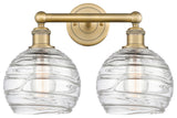 Athens Deco Swirl 2 17" Bath Vanity-Light Brushed Brass