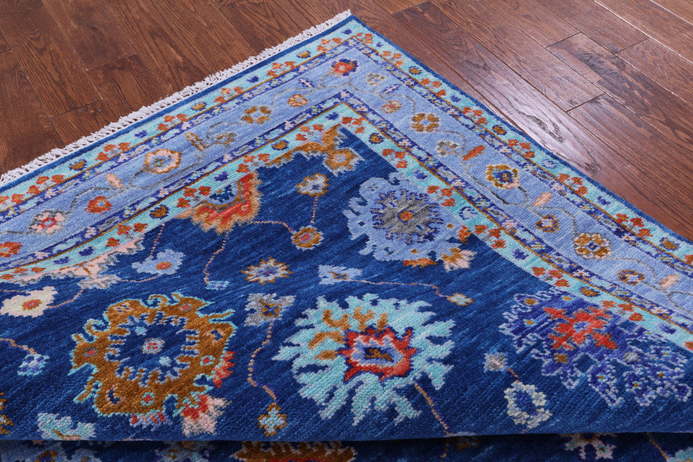 Turkish Oushak Handmade Wool Rug 6' 2" X 9' 0" - Q13662