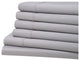 Kathy Ireland 1500TC Bamboo Cotton 6 Piece Sheet Set, Silver, Full