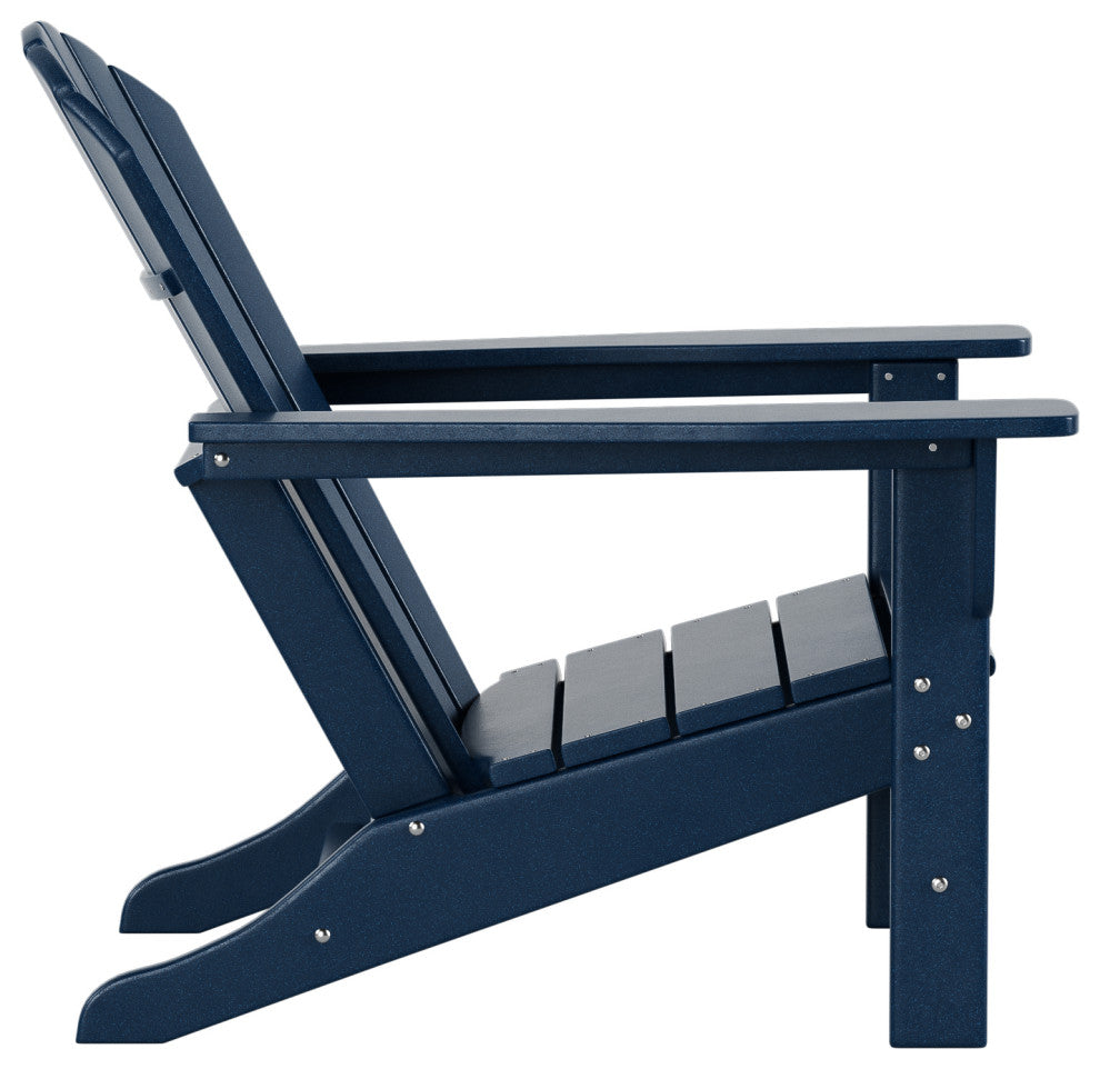 WestinTrends Outdoor Patio Adirondack Chair, Fire Pit Chairs, Navy Blue