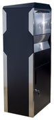 Locking Parcel Drop Box, Black With Stainless Steel