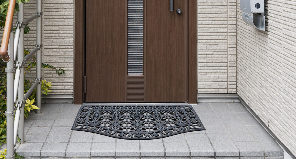 Rubber Grill Matching Doormat Set, Patio/Garage, Heavy Duty, 3-Piece Set