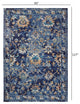 8' X 8' Blue And Ivory Dhurrie Area Rug