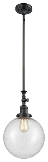 X-Large Beacon 1-Light Mini Pendant, Matte Black, Seedy