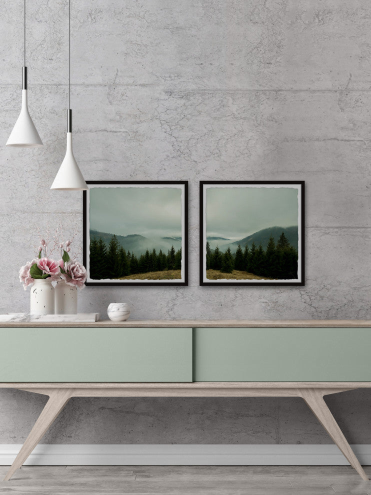 Goodbye Winter Diptych, 2-Piece Set, 32x32 Panels