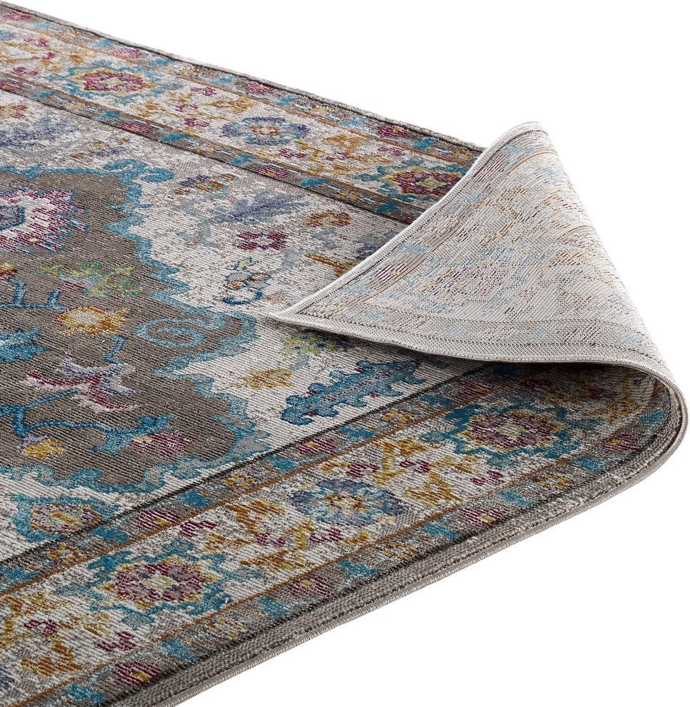 Success Anisah Distressed Vintage Floral Persian Medallion 5x8 Area Rug