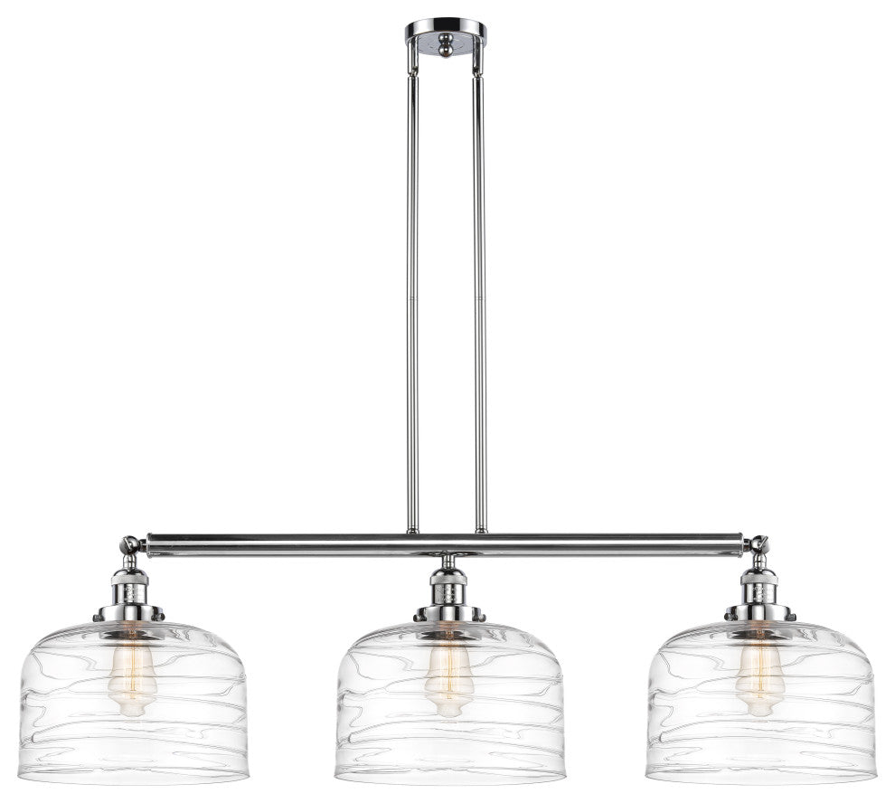 INNOVATIONS 213-PC-G713-L 3-Light Island Light Polished Chrome