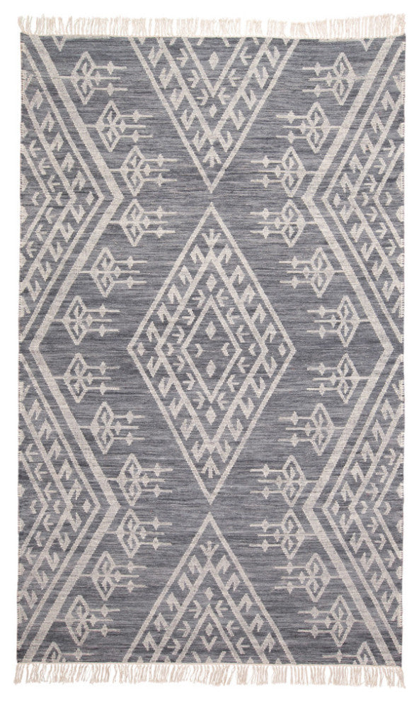 Weave & Wander Bray Navy/Ivory Rug, 9'x12'