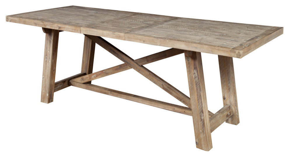 Newberry Extension Dining Table, Weathered Natural
