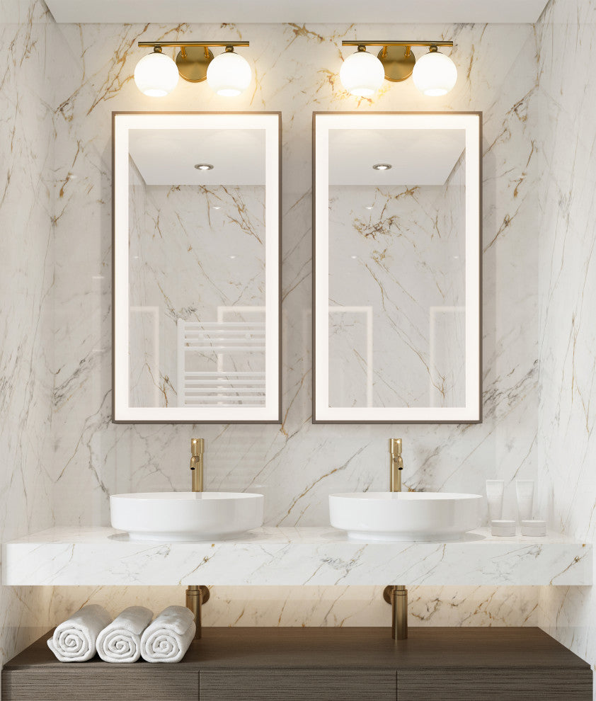 Z-LITE 2-Light Vanity, Modern Gold