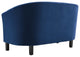 Tufted Armchair and Loveseat Sofa Set, Velvet, Blue Navy, Modern, Lounge