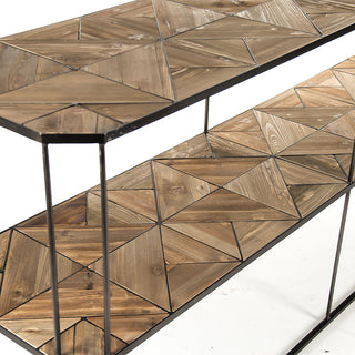Industrial Loft Anna Wood And Metal Console
