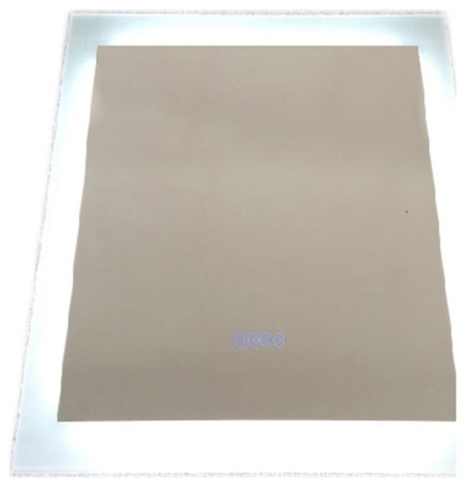 24" Rectangular Led Bordered Illuminated Mirror With Bluetooth Speakers