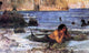 John William Waterhouse The Merman, sketch, Gallery Wrapped Canvas, 18"x27"