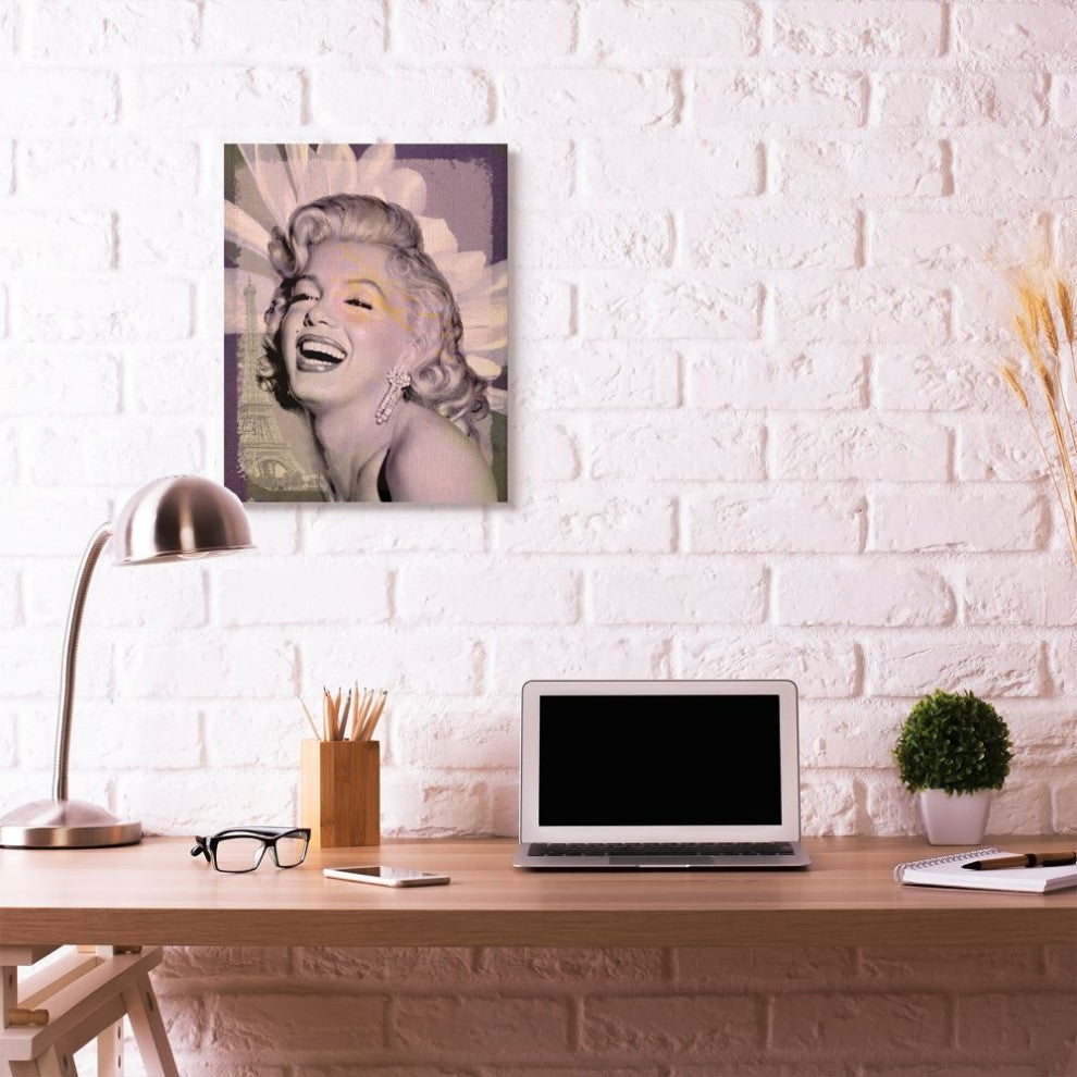 Stupell Industries Marilyn Laughing Vintage Hollywood Movie Star, 24 x 30