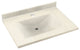 Swan Contour Solid Surface Bathroom Vanity Top, Pebble
